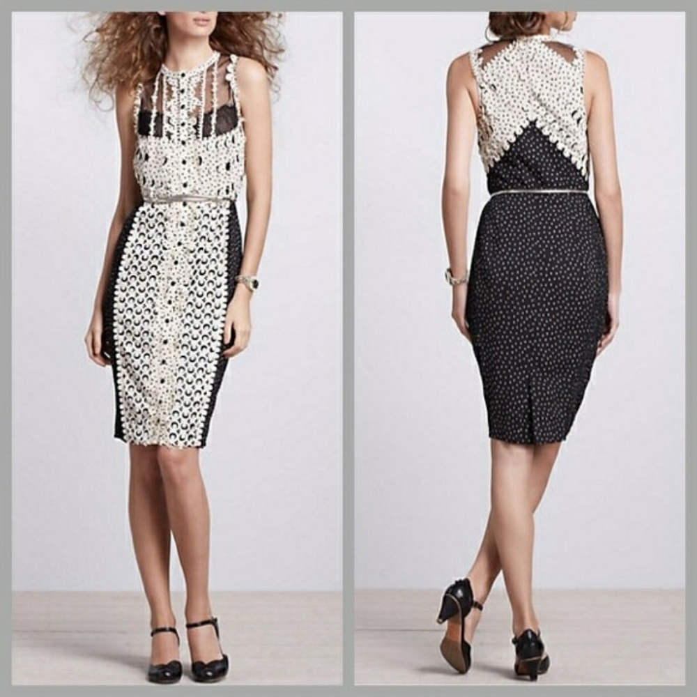 Byron Lars Beguile Lasercut Sheath Dress