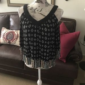 Small cold shoulder top