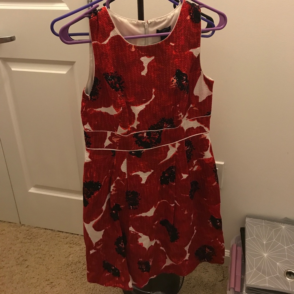Red dress from Ann Taylor