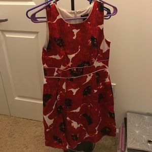Red dress from Ann Taylor
