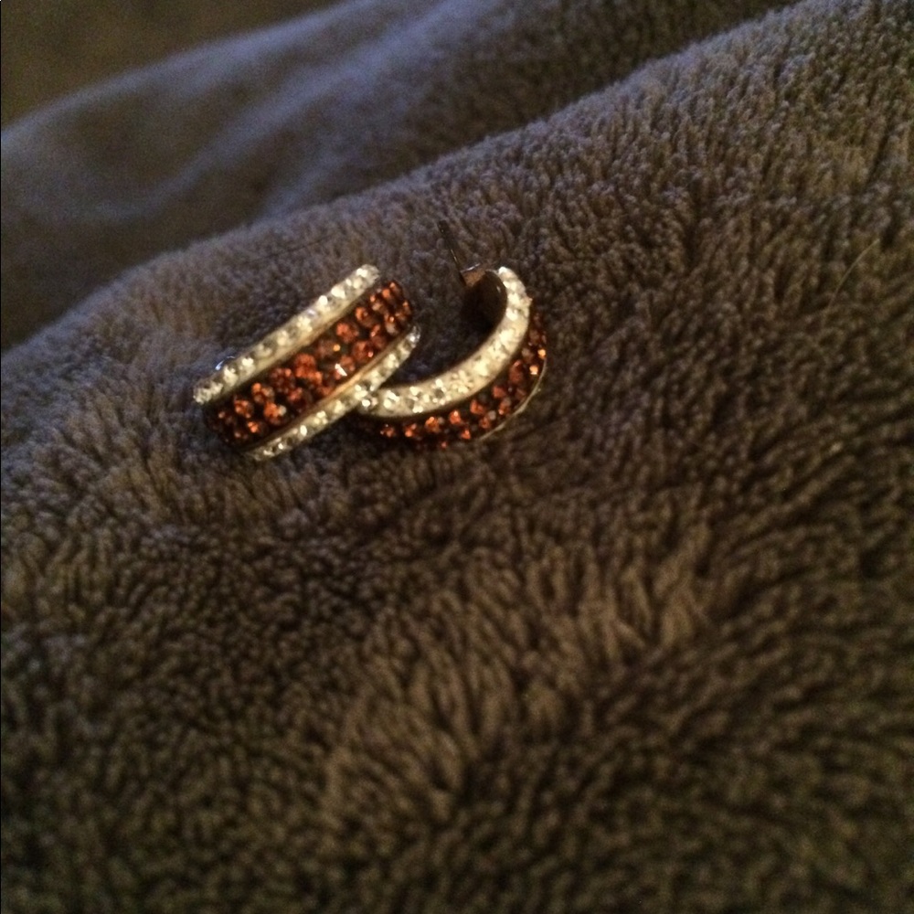 Chocolate diamond ear rings