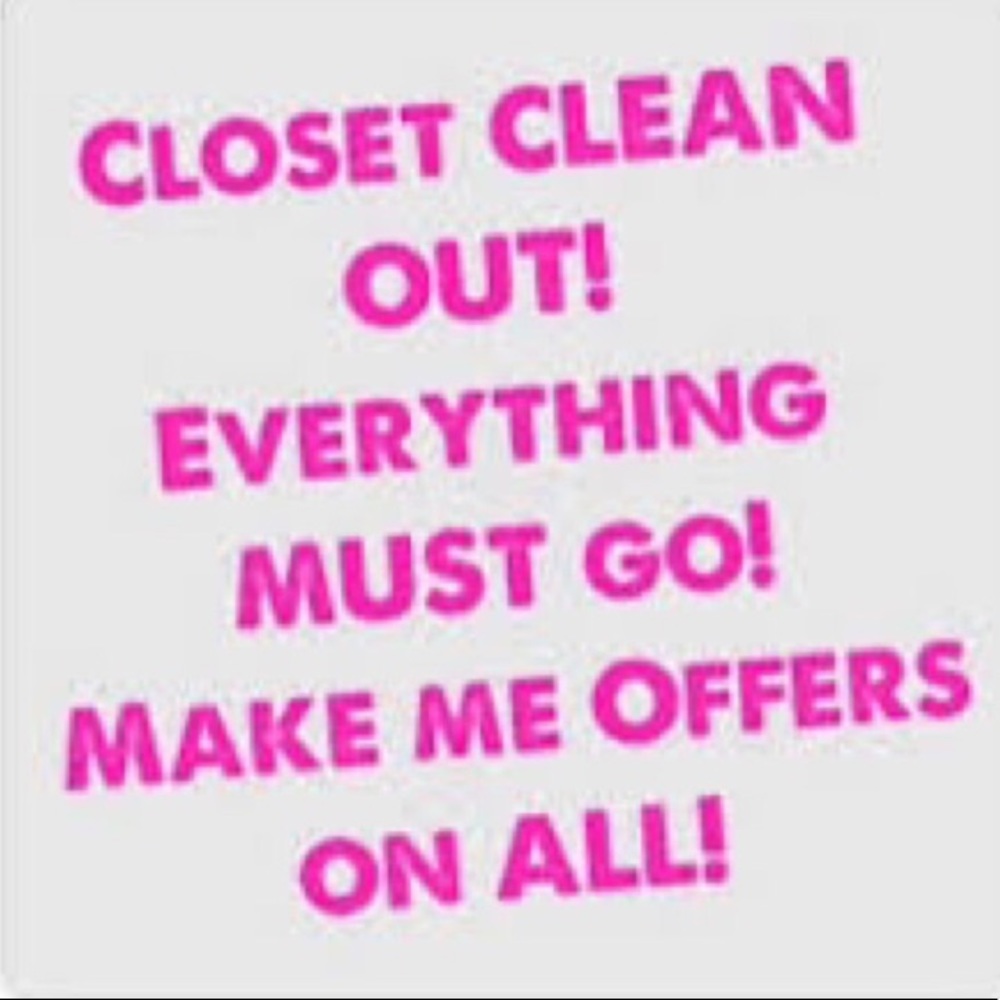 CLOSET CLEAN OUT SALE
