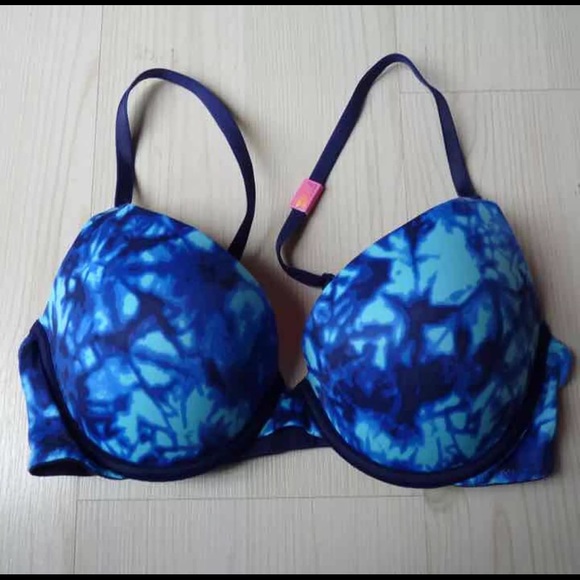 New Victoria's Secret PINK Tie Dye Push Up Bra 34B - Picture 3 of 4