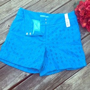 🌊NWT-Ocean Blue Eyelet Shorts🌊
