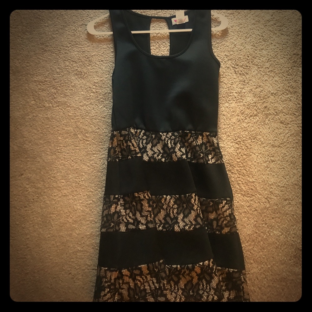 Black lace dress