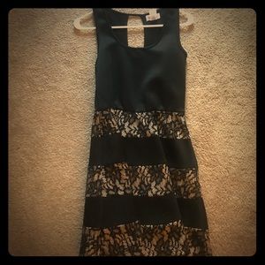 Black lace dress
