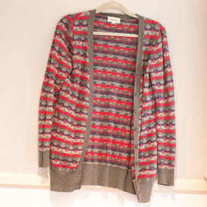 retro red,gray and blue design sweater