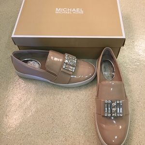 Patent leather slip on