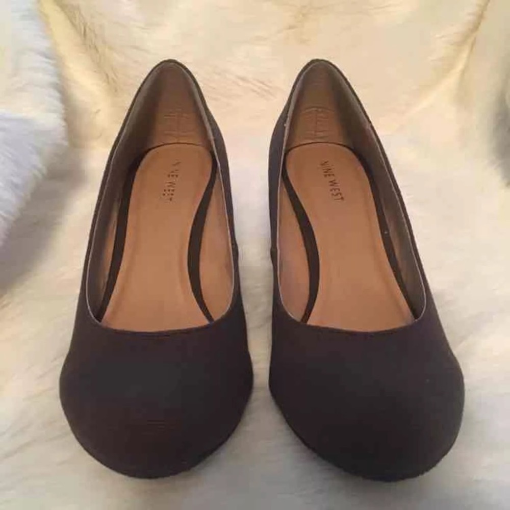 Nine West Brown Wedges