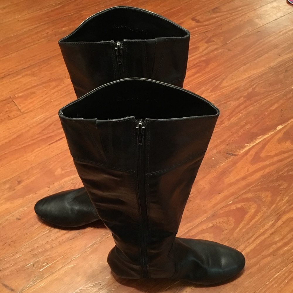 Gianni Bini Black Leather Riding Boots