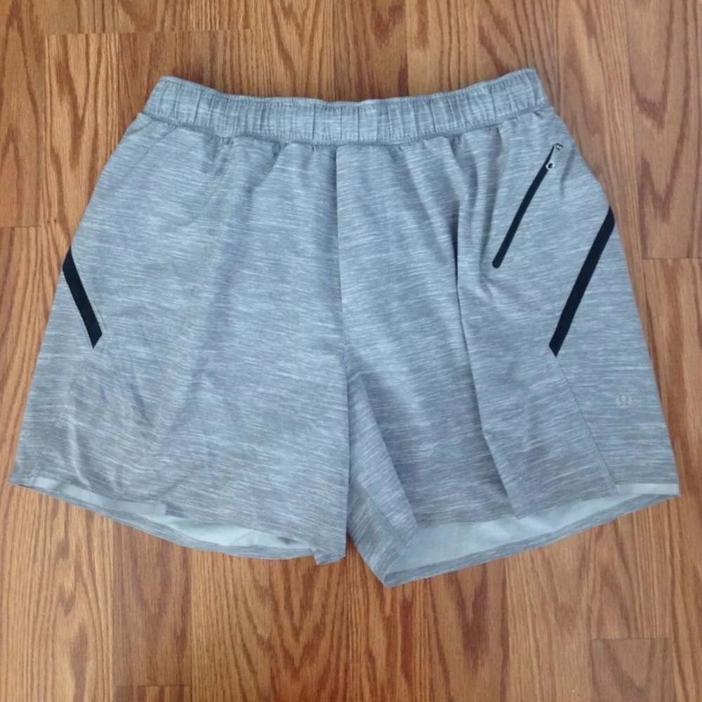 Lululemon Medium Surge Shorts 5" Heather Gray