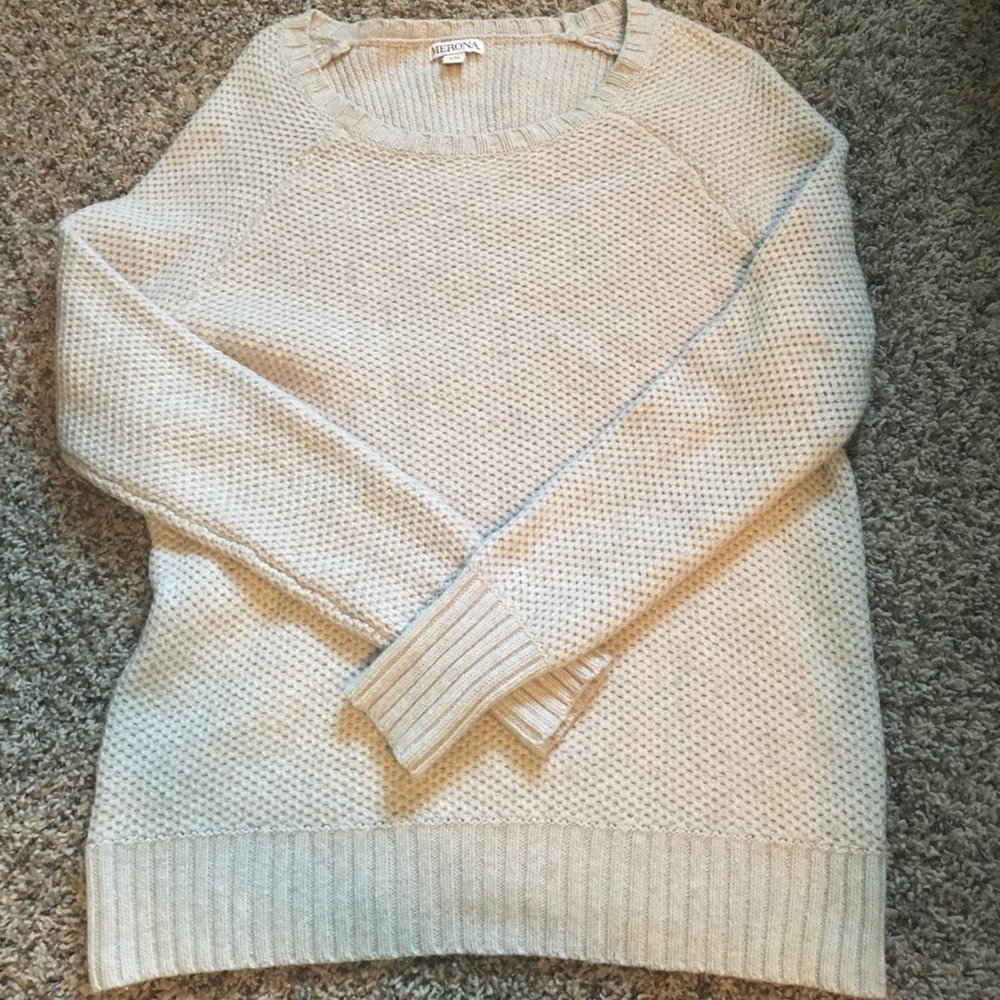 Chunky knit cream sweater