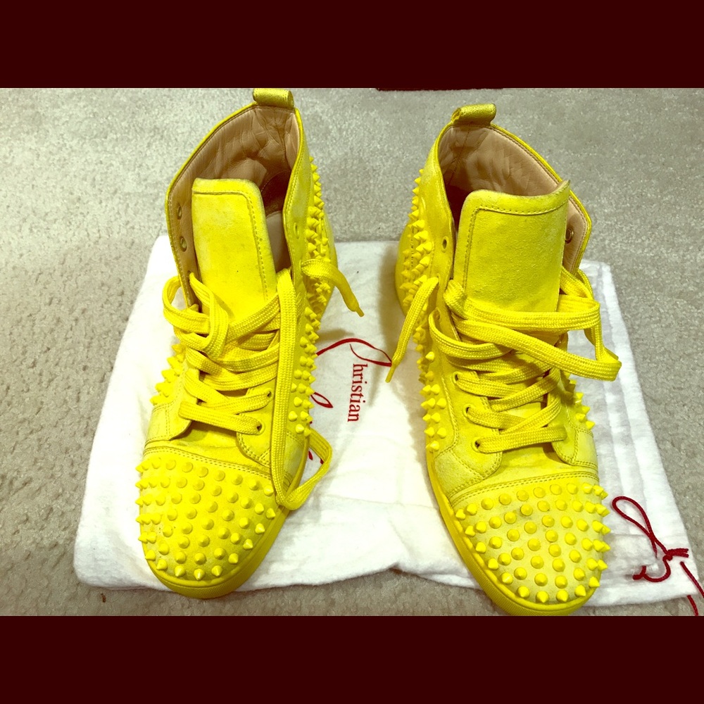 Neon Yellow Christian Louboutin Sneakers