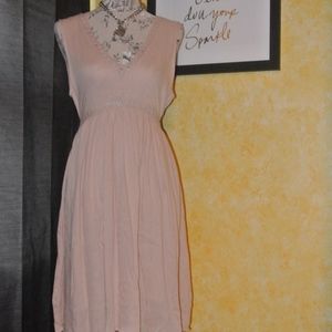 Soft pink/blush flare dress