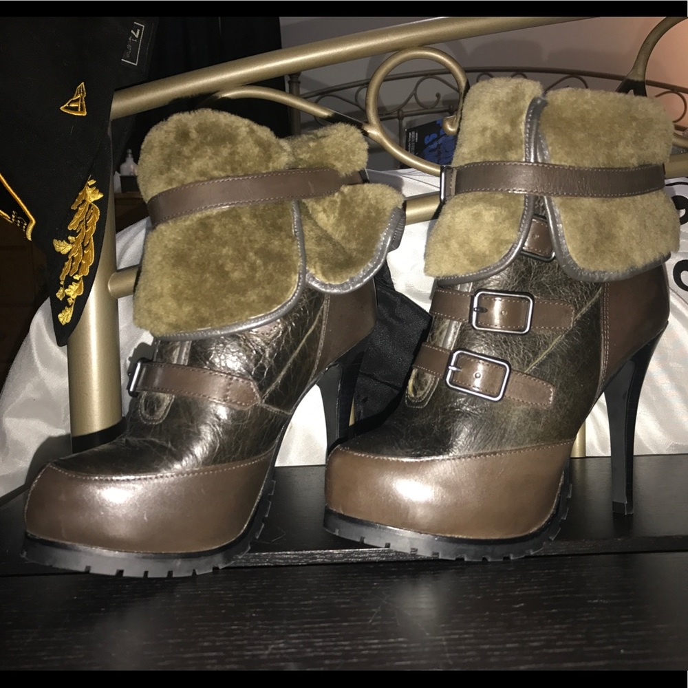 Neiman Marcus Fur Boots