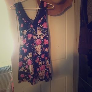 Floral navy Blue dress