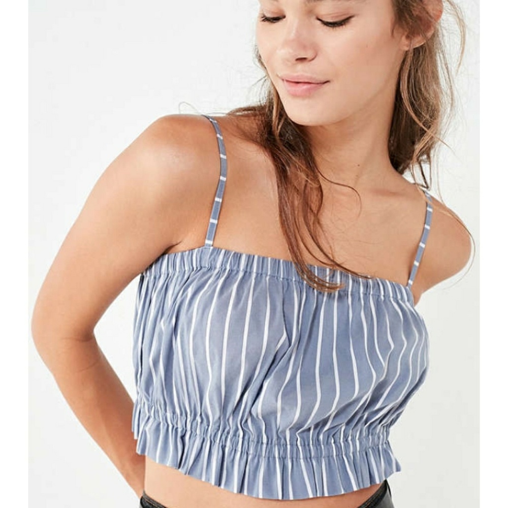 Urban Outfitters Elaina Ruffle Crop Top