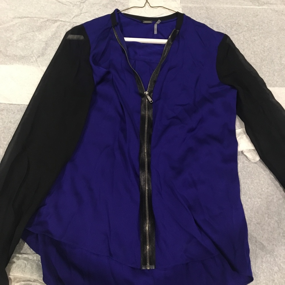 Elie Tahari Purple Blouse S/P