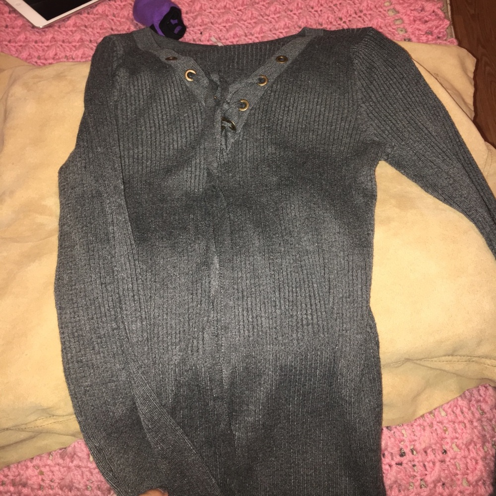 Grey fitted dress