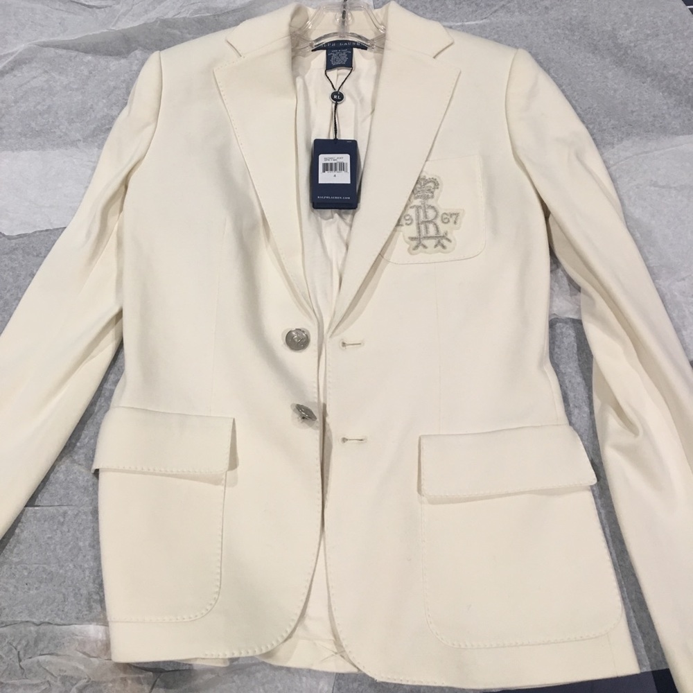 Ralph Lauren designer blazer size 4(never worn!)