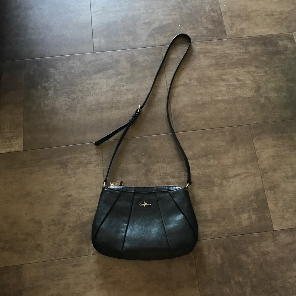 Cole Haan Black Leather Crossbody bag