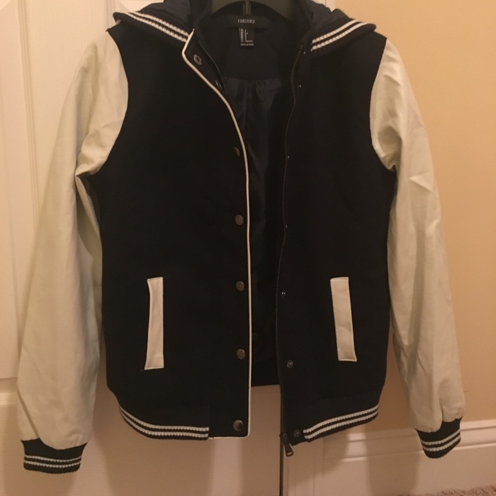 Lined bomber style jacket