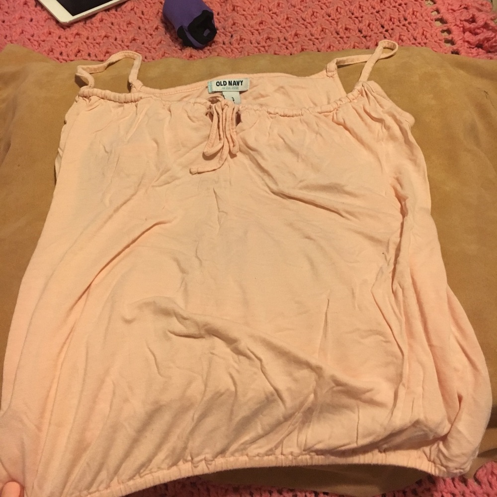 Pink stretchy tank