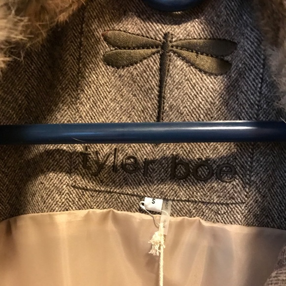 Tyler Boe herringbone fur vest - Picture 2 of 4