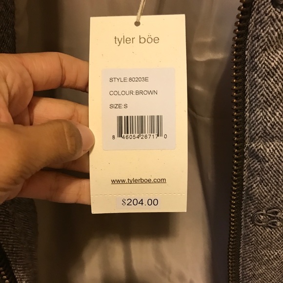 Tyler Boe herringbone fur vest - Picture 3 of 4