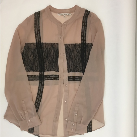 RACHEL Rachel Roy Tops - Rachel Roy Sheer Lace Blouse