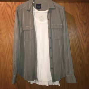 American Eagle Vintage Boyfriend Flannel