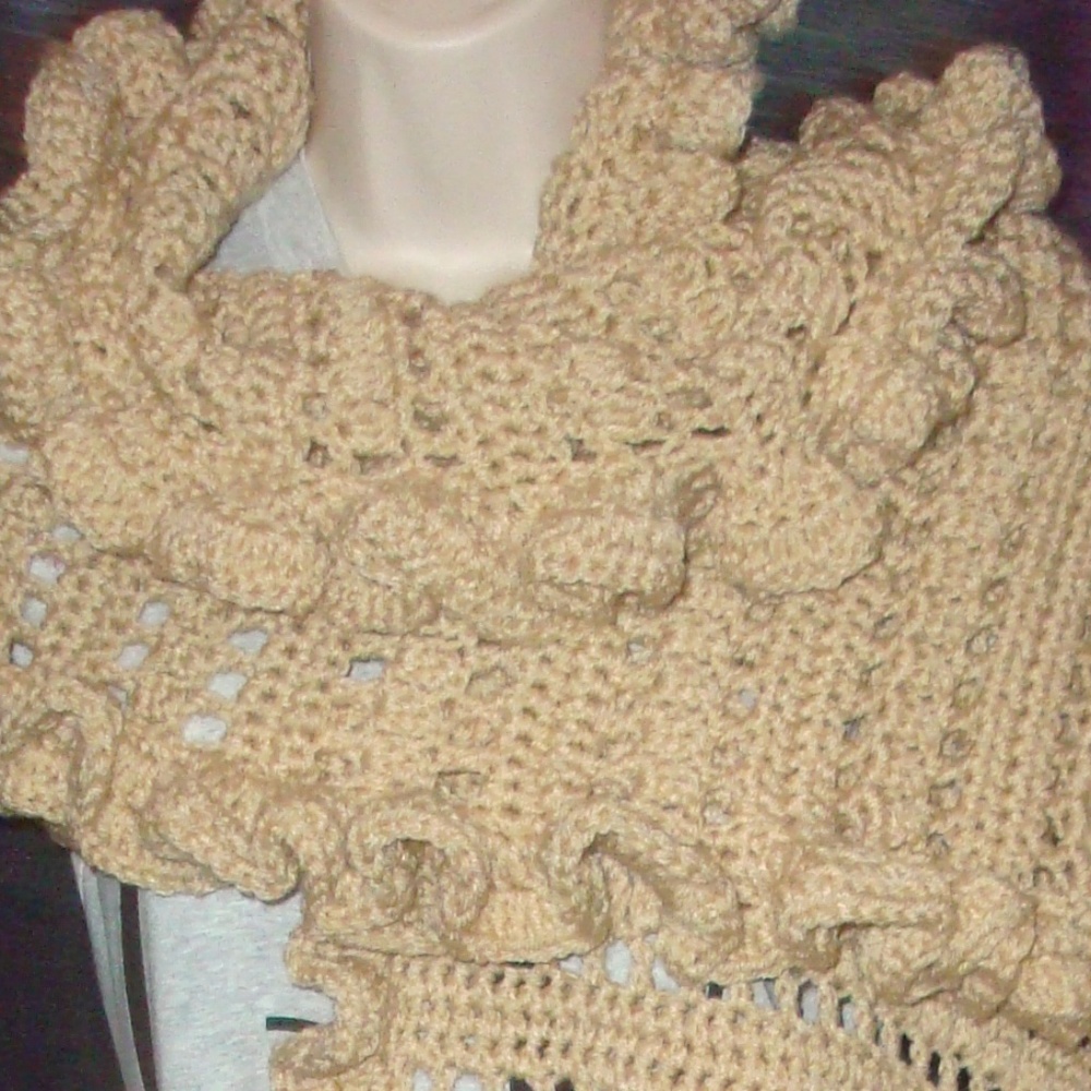 2pc.Hand Crafted Ruffled Wrap and Boot Cover - Picture 7 of 8