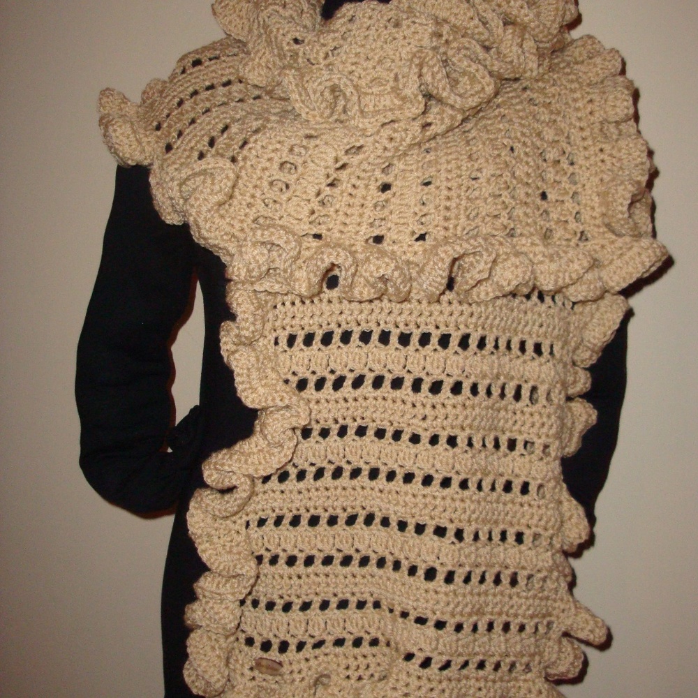 2pc.Hand Crafted Ruffled Wrap and Boot Cover - Picture 8 of 8