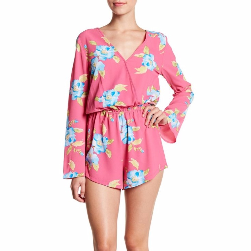 Floral Crepe Romper - Picture 2 of 7