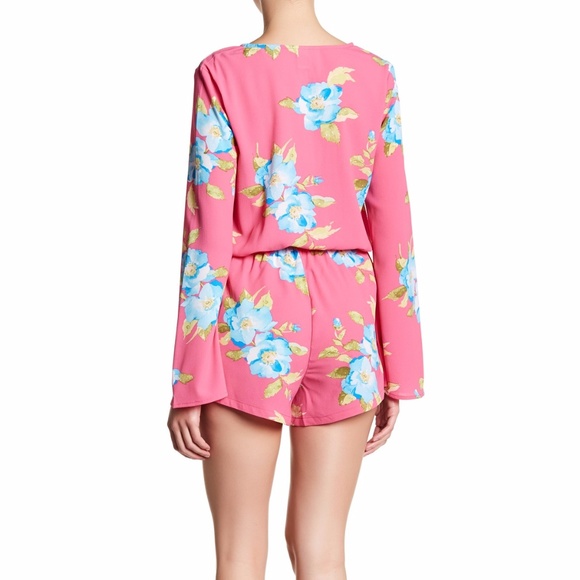 Floral Crepe Romper - Picture 4 of 7