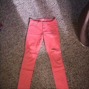 pink old navy skinny jeans