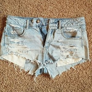 American Eagle Highwaisted jean shorts