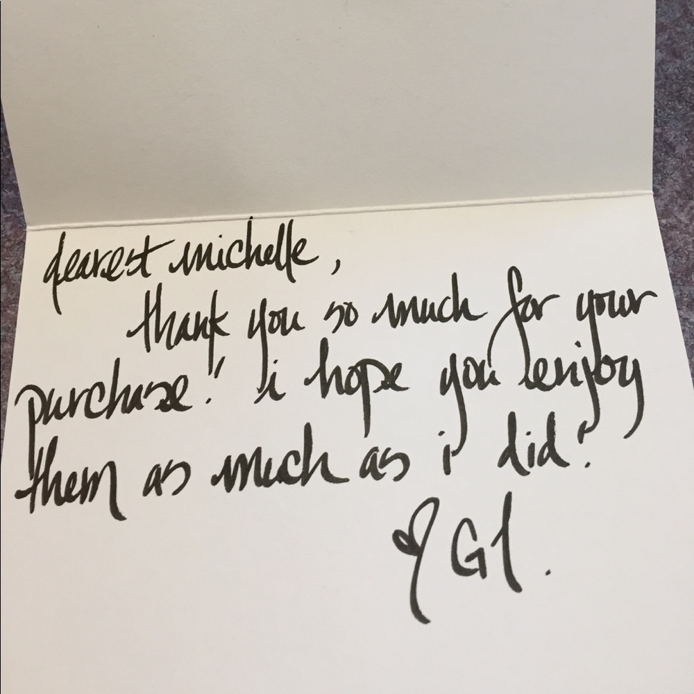 Proper thank you note💋