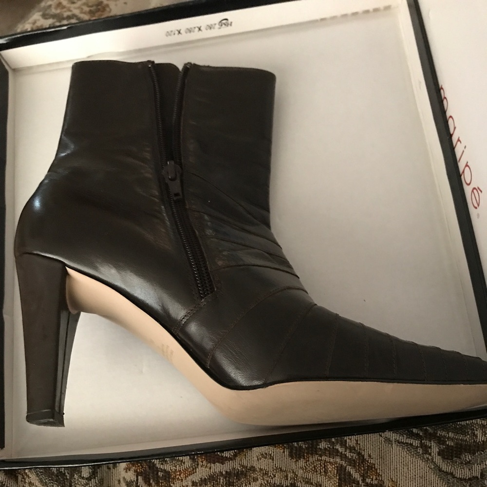 Chocolate ankle boots