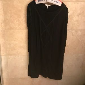 Fringe Sandro Black Dress
