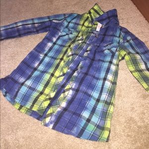 Colorful plaid flannel
