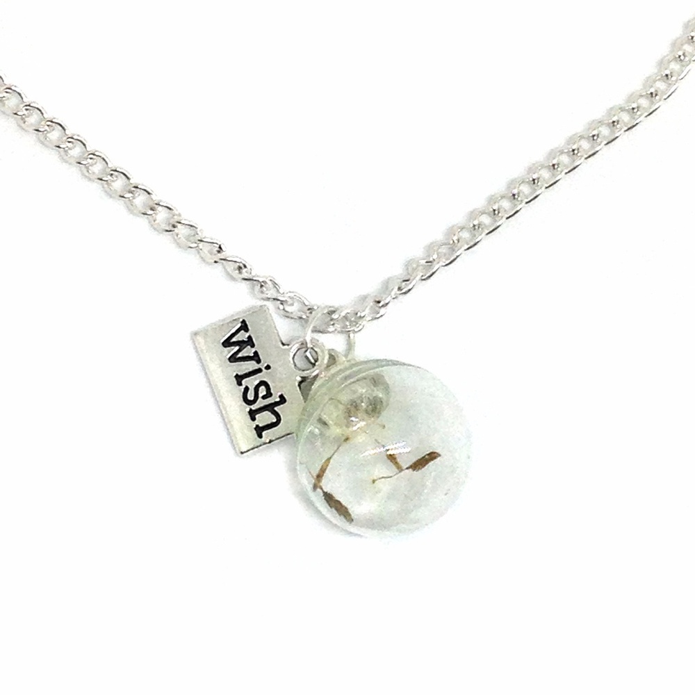 Necklace Wish Glass Pendant