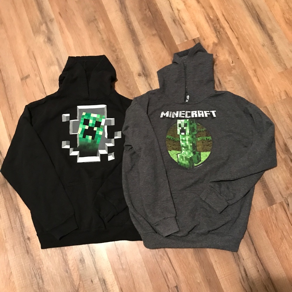 Set of 2 Minecraft hoodies