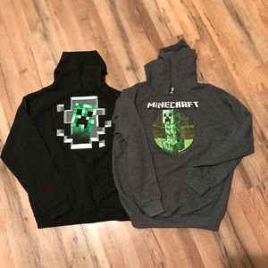 Set of 2 Minecraft hoodies