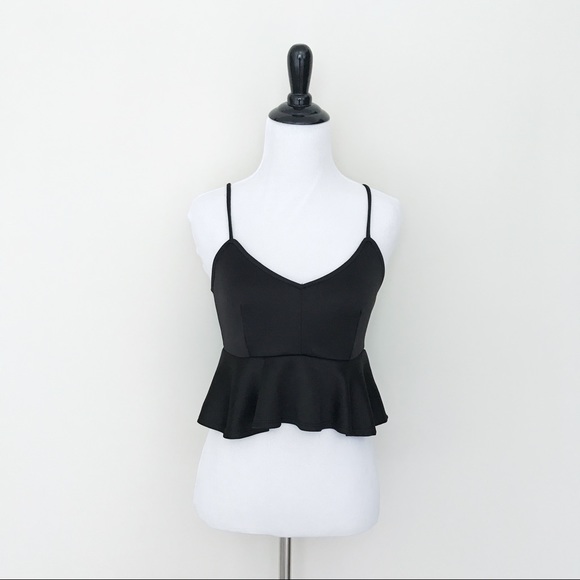 [Set of 2] Peplum Crop Tops - Picture 2 of 8