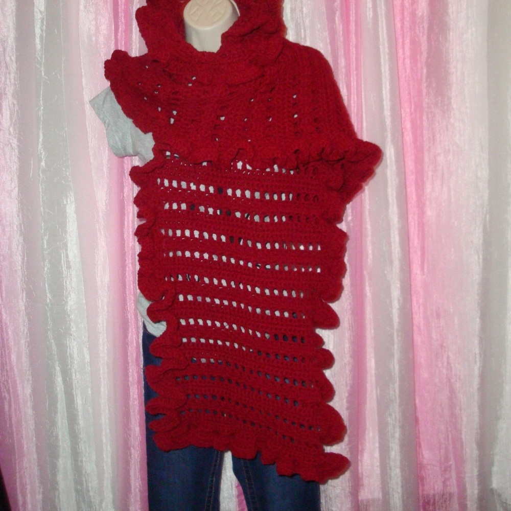Hand Crafted 2pc. Ruffled Wrap and Boot Cover - Picture 4 of 8