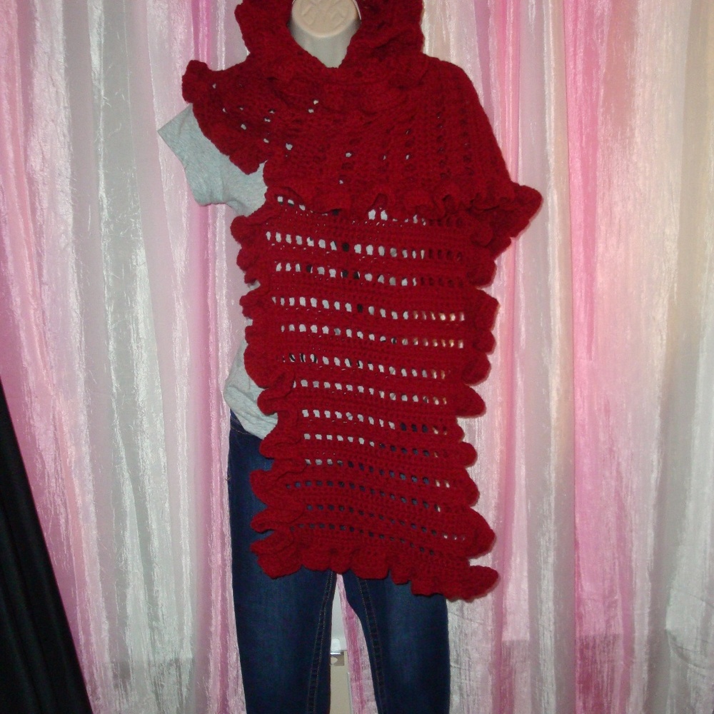 Hand Crafted 2pc. Ruffled Wrap and Boot Cover