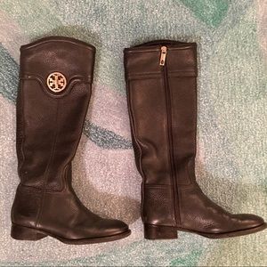 Black Tory Burch Riding Boots