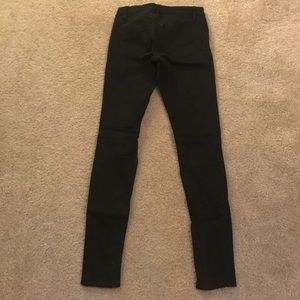 Express all black soft stretchy super skinny jeans
