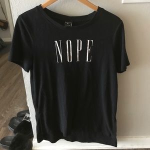 "NOPE" stranded women's tshirt
